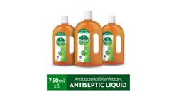 Dettol Antiseptic Liquid 750ml x 3