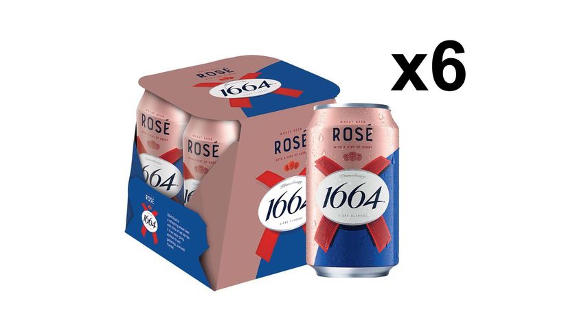 Kronenbourg 1664 Rose Wheat Beer Can (Alcohol) 24s x 320ml
