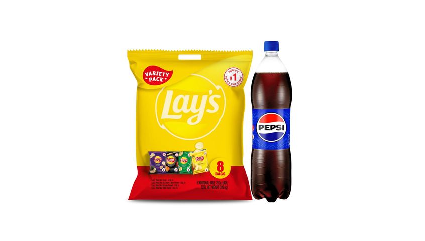 Lay's Variety Pack 8x28.3g  + Pepsi 1.5l