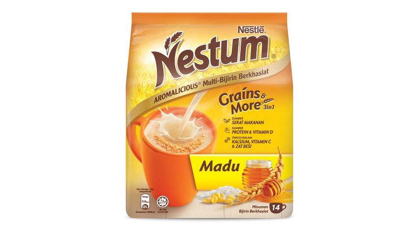 Nestle Nestum Grains & More 3 in 1 Honey Coffee 14 x 28g