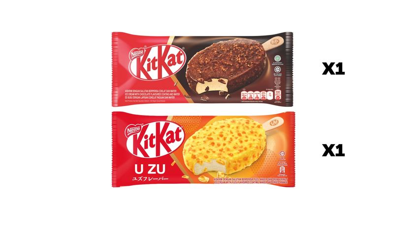 KitKat Ice Cream Stick 85ml + Kitkat U Zu Ice Cream 85ml