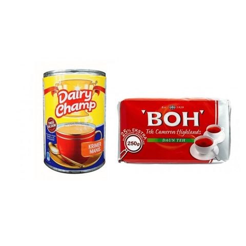 BOH Tea Leaves 250g x Dairy Champ Sweetened Creamer 500g
