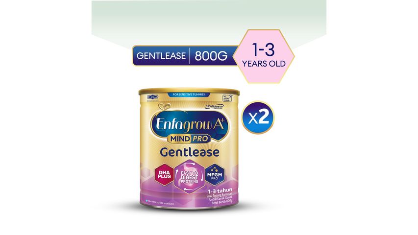 Enfagrow A+ Gentlease 1 Years - 3 Years 800g x 2