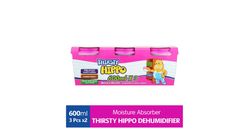 Thirsty Hippo Dehumidifier Moisture Absorber 3pcs x 600ml (2 packs)