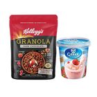 Lactel Yogurt Strawberry  + Kellogg's Granola Dark Chocolate