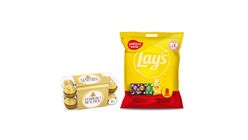 Ferrero Rocher T16 + Lay's Variety Pack (8 x 28.3g)
