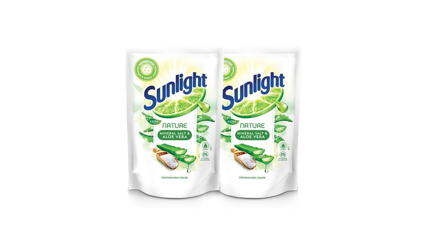 Sunlight Dishwash Extra Nature Refill (700ml x 2)