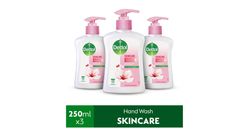 Dettol Liquid Hand Wash Skincare 250g x 3