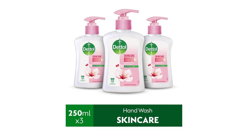 Dettol Liquid Hand Wash Skincare 250g x 3