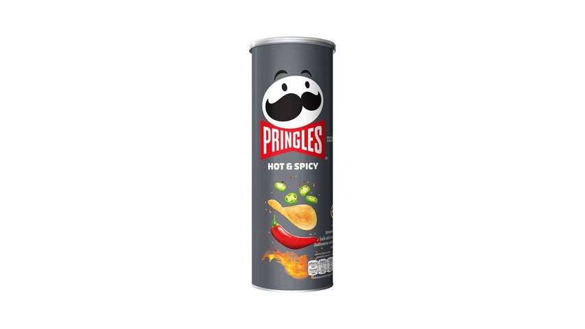 Pringles Potato Crisps Hot and Spicy Flavour 102g