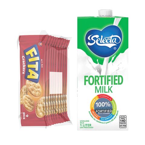 Selecta Fortified Milk 1L and Fita Crackers 30g x 10s