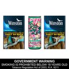 Winston Mint Burst Max 2 x 20 Pieces + Rite 'n Lite Watermelon + Apple 250ml