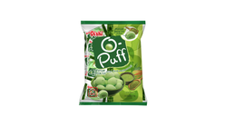 Oishi O-Puff Matcha Green Tea Cream Filled Marshmallow 24 x 3.5g