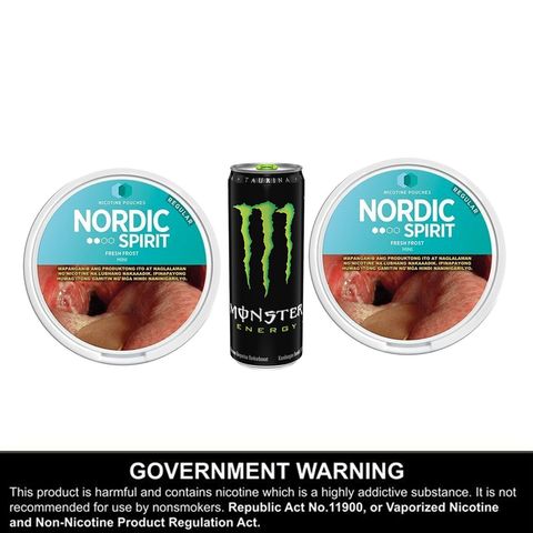 Nordic Spirit Fresh Frost Mini Regular 2 x 20 Pieces + Free Monster Energy Green 355ml