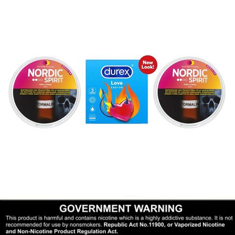 Nordic Spirit Pink Citrine 2 x 20 Pieces + Durex Condoms Love 3 Pieces