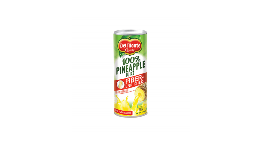 Del Monte Fiber Enriched 100% Pineapple Juice 220mL