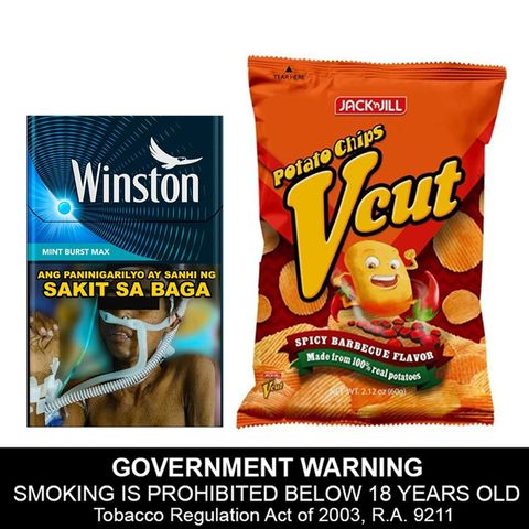 Buy Winston Mint Burst Max 20 Pieces, Get Free Vcut Potato Chips Spicy Barbecue Flavor 60g