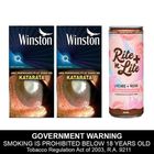 Winston Mint Burst Max 2 x 10 Pieces + Rite 'n Lite Lychee + Rose 250ml