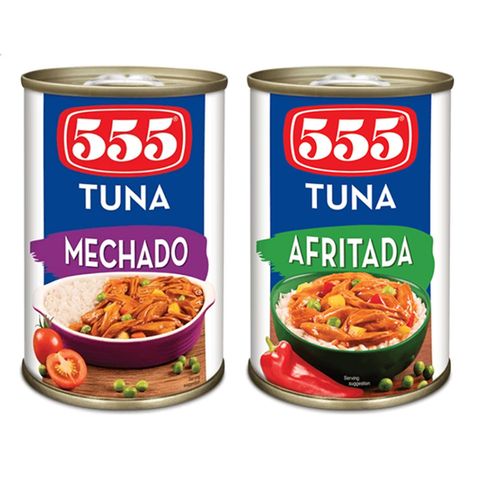 555 Tuna Mechado 155G & 555 Tuna Afritada 155G Bundle
