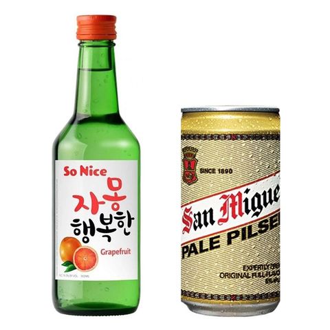 San Miguel Pale Pilsen Can 330ml + So Nice Grapefruit 360ml