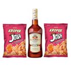 Alfonso Light 700ml + 2 Kropek ni Mang Juan Spicy Squid Bundle