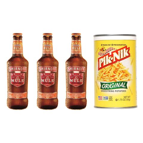 3 Smirnoff Mule 330ml & Pik-Nik Original 1.75oz