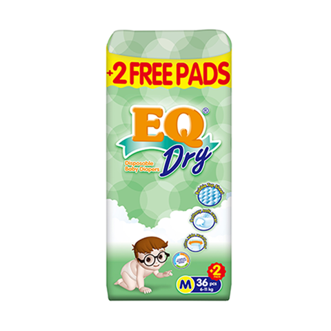 EQ Diaper Dry Medium 36s