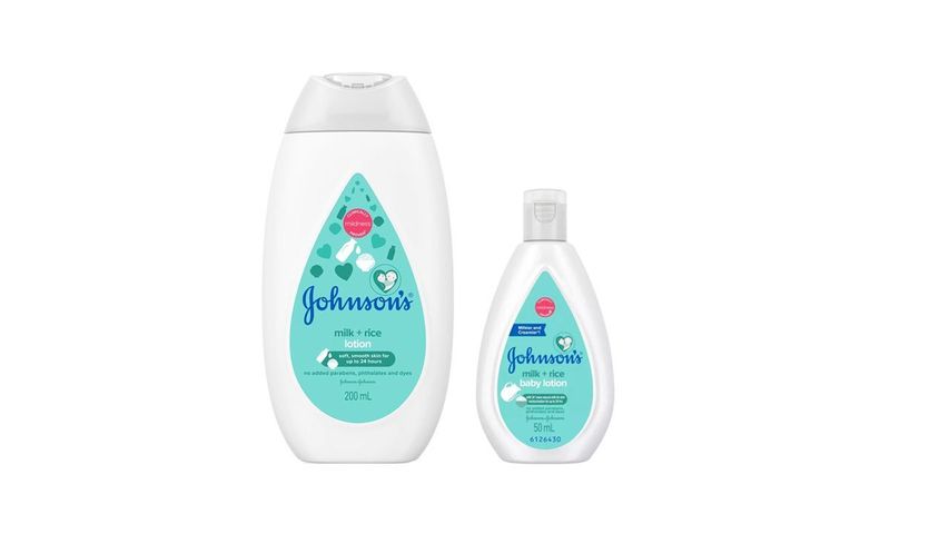 Johnson's Milk Rice Lotion (200ml 50ml) Set delivery in the