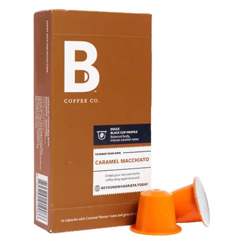B Coffee Dulce Caramel Macchiato Nespresso Compatible Coffee Capsules  10 Pieces