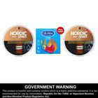 Nordic Spirit Can Amber Roast Strong 2 x 20 Pieces + Durex Condoms Love 3 Pieces
