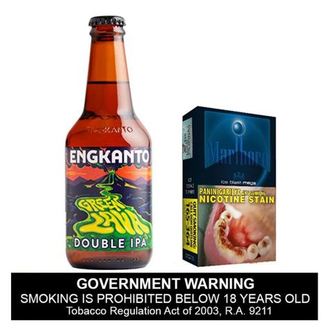 Engkanto Green Lava Double IPA + Marlboro Ice Blast
