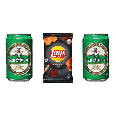 San Miguel Premium 2 x 330ml + Lay's BBQ 170g - Bundle