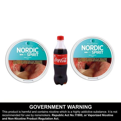 Nordic Spirit Fresh Frost Mini Regular 2 x 20 Pieces + Free Coke Regular Bottle 500ml