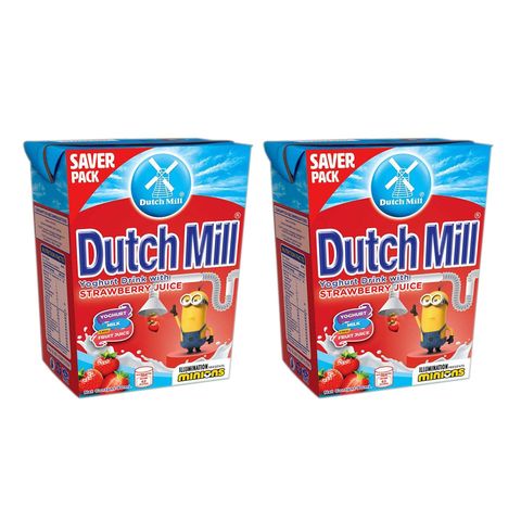 Dutch Mill Yoghurt Strawberry Saver Pack 90ml - Bundle of 2