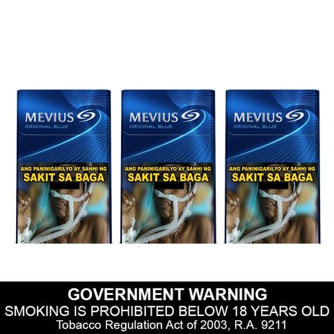 Mevius Filters Original Blue 3 x 20 Sticks