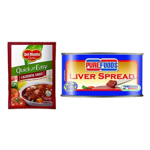 Quick N Easy Caldereta 80g + Purefoods Liver Spread 85g