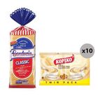Kopiko Blanca 30g x 10s & Gardenia Classic White Bread 600g Bundle
