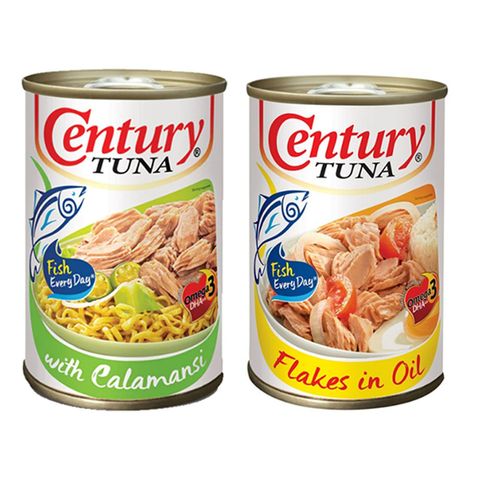 Century Tuna Calamansi 155G & Century Tuna Flakes In Oil 155G Bundle
