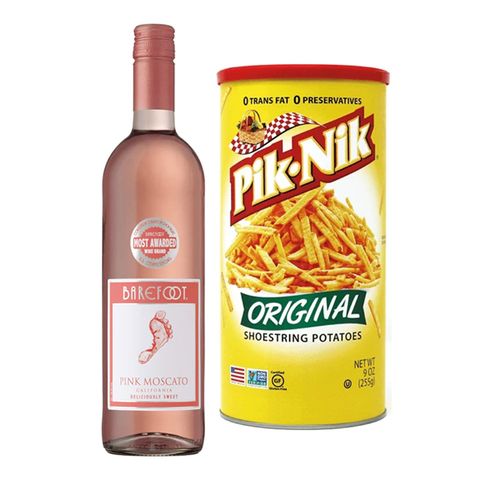 Barefoot Pink Moscato & Pik-Nik Bundle