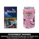 Buy Winston Purple Frost 20 Pieces + San Miguel Flavored Beer Lychee 330ml