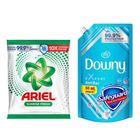Ariel Powder Sunrise Fresh 630g and Downy Anti-Bacterial Refill 690ml