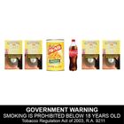 Camel Yellow 4 x 20 Pieces + Coca-Cola Regular 500ml + Pik-Nik Original Shoestring Potatoes 1.75oz