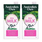 Australia's Own Skim Dairy Milk 1L - Bundle of 2