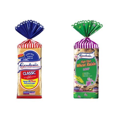 Gardenia Classic White Bread 600g + High Fiber Wheat Raisin Loaf 600g Bundle