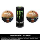 Nordic Spirit Can Amber Roast Strong 2 x 20 Pieces + Monster Energy Green 355ml