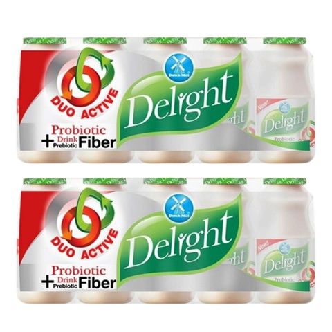 Delight Probiotic Milk Fiber 5 x 100ml - Bundle of 2
