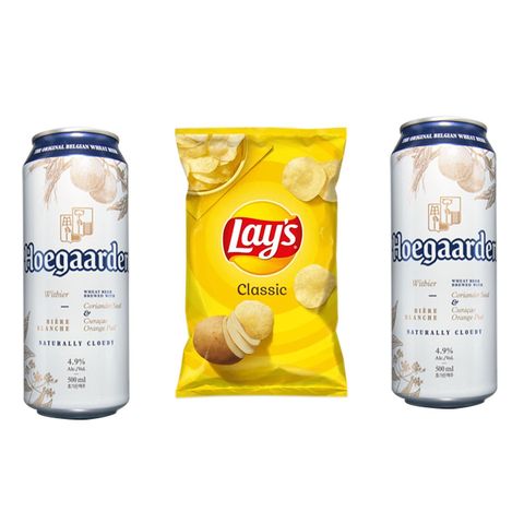 Hoegaarden White 2 x 500ml + Lay's Classic 170g - Bundle