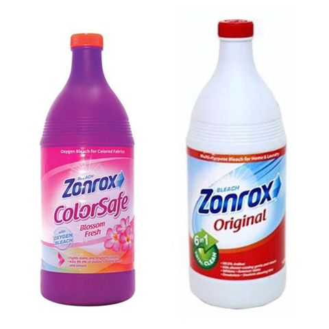 Zonrox Bleach Colorsafe Blossom Fresh 900ML and Zonrox Bleach Original 1L
