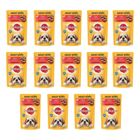 Pedigree Pouch Beef Flavour in Gravy 130g (14s)