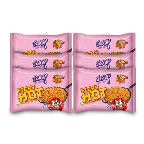 Shoop Korean Noodles Carbonara 6 Packets x 140g